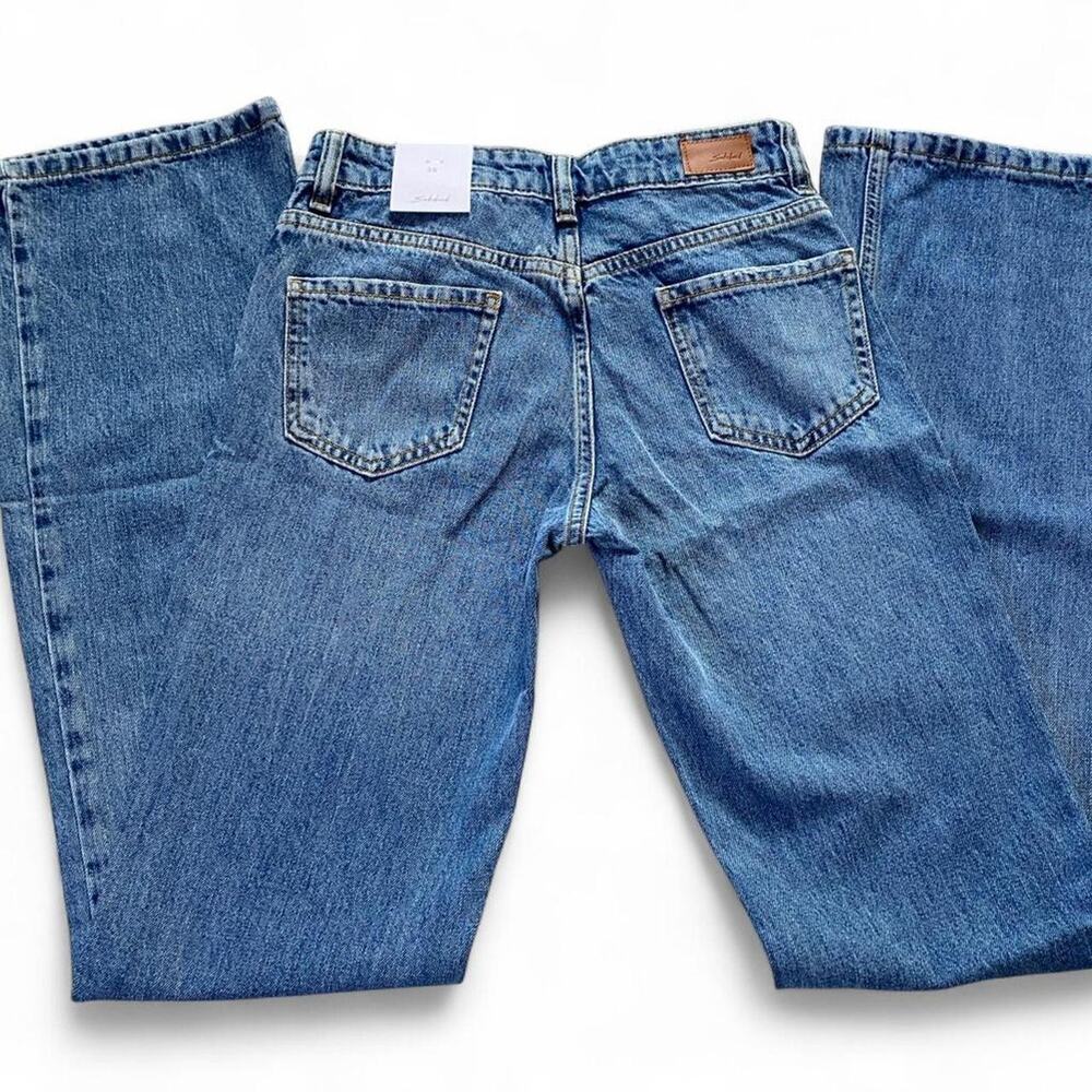 Subdued blue flare jeans size xxs